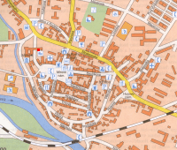 Mapa ukazuje umístění knihovny
